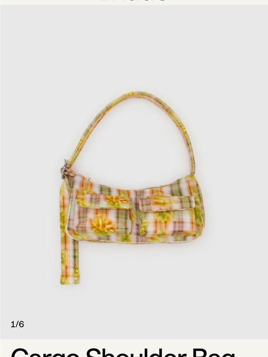 BAGGU Handbags - Cargo Shoulder Bag in “Boxer Plaid”